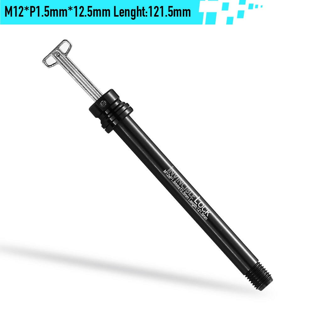 RYET MTB Built-In Lever Road Bike 12mm Thru Axle Front Fork Shaft Skewers Rear Hub 12x142 12x148 12x100 12x110 Cycling Parts