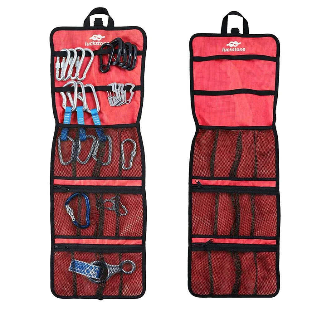 Climbing Quickdraw Hanging Storage Bag Climbing Gear Organizer Bag Small Tools Organizer Pouch-WAYBIKER