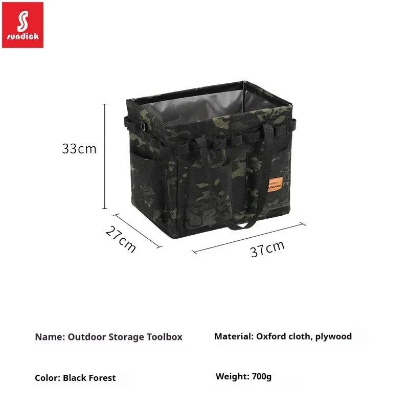 SUNDICK Outdoor folding storage open box for mountain travelers camping storage tool bag handbag home shopping bag firewood bag-WAYBIKER