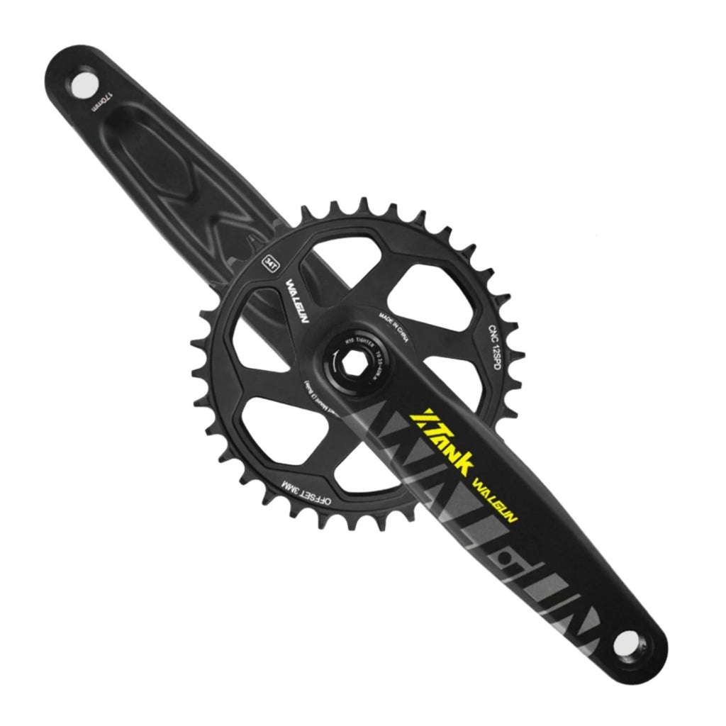 Walgun XTank Crankset MTB Mountain Bike Connecting Rods GX Crank 170 175mm Arms 6mm 3mm Offset Chainring DUB 12 Speed 32/34/36T-WAYBIKER