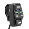 3 in 1 Electric Bike Scooter Switch Headlight Turn Signal Horn Switch 36V/48V ON/OFF Control Switch Waterproof for E-Bike-WAYBIKER