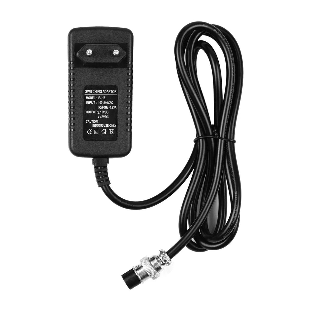 Power Supply for Mixing Console Mixer AC Adapter 15V 230mA Universal 4-Pin Round Connector for 16 Channels Mixing Accessories-WAYBIKER