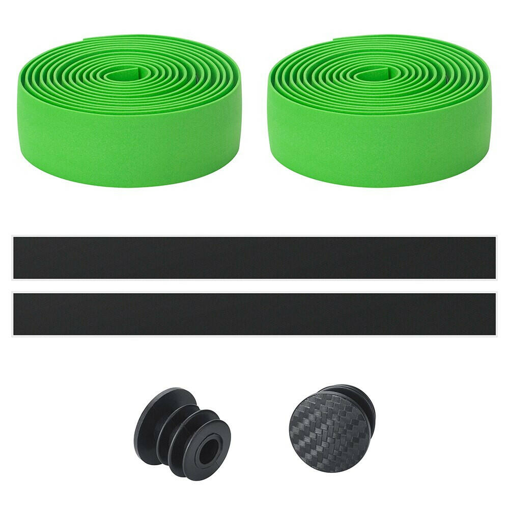 LINGMAI Bicycle Handlebar Tape Camouflage Anti-Slip Damping Cycling Road Bike Handle Belt Wraps With Bar End Plugs-WAYBIKER