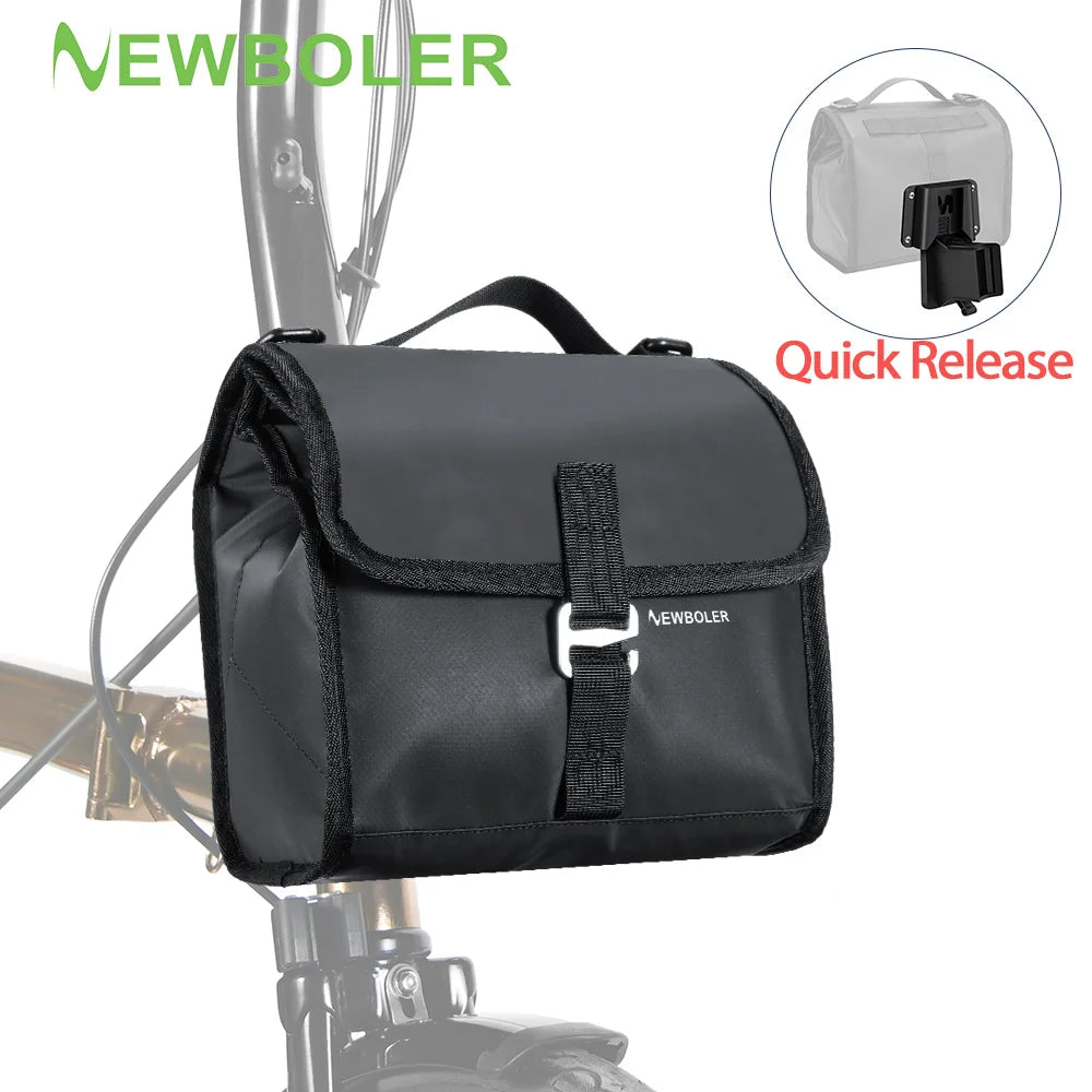 NEWBOLER Brompton Front Bag Insulated Bicycle Bag Quick Release 4-7L Waterproof Bicycle Bag Suitable For Brompton Bicycles