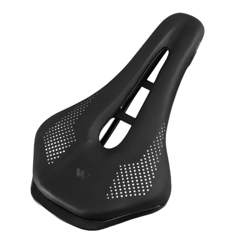 WEST BIKING Ultralight Mountain Bicycle Saddle MTB Short Nose Road Bike Seat PU Leather Hollow Prostatic Saddle Bicycle Parts-WAYBIKER