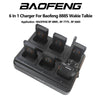 BAOFENG Six Way Desk Charger For BF-666S BF-777S BF-888S Ham Two Way Radio 6 In 1 Universal Rapid Replenisher Fast Chargering