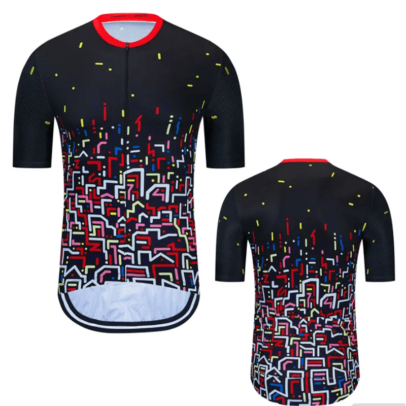 Bike Wear Classic Black Men Cycling Jersey Tops Short Sleeve Cyclist Clothes Shirt Maillot Summer Bicycle 2023 Cycling Racing-WAYBIKER