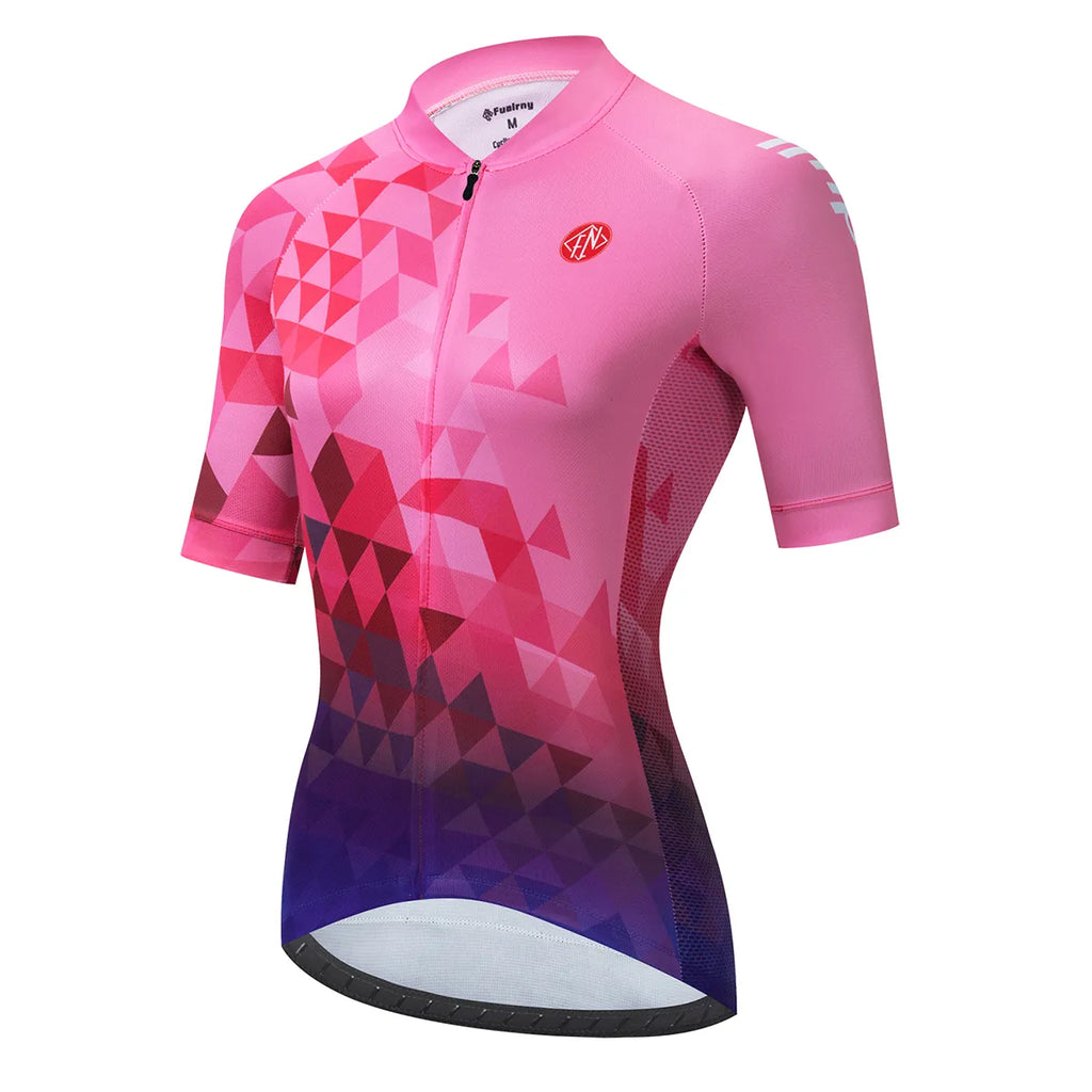 Cycling Clothing 2023 VENDULL Women Cycling Jersey Tops Summer Racing Short Sleeve MTB Bike Jersey Shirt Ropa Ciclismo Maillot-WAYBIKER