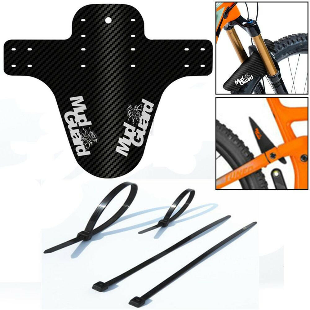 Colorful Mud Guard Wings Carbon Fiber Cycling Accessories Front Rear Mudguard Mountain Bike Fenders Road Bicycle Parts
