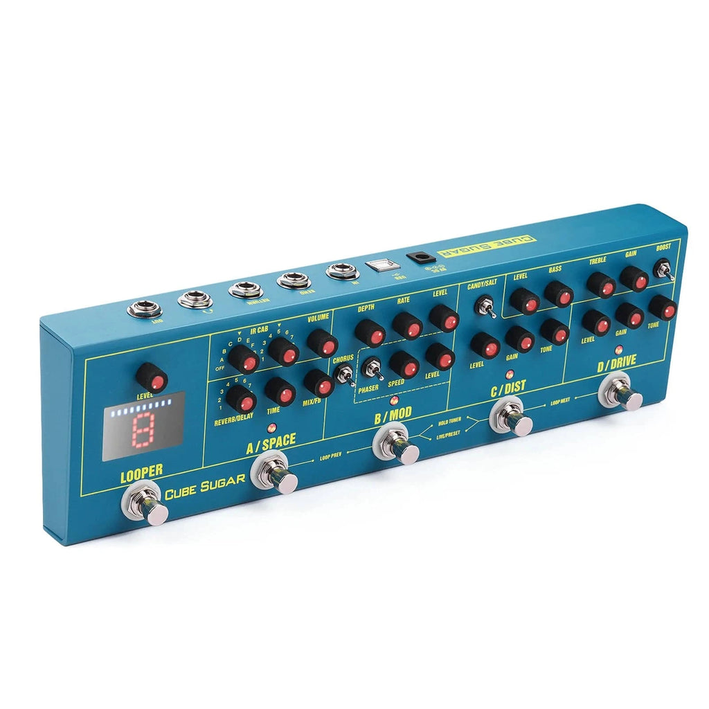 CUBE SUGAR Guitar Effect Pedals Distortion Overdrive Chorus Fuzz Flanger Delay Reverb Effects Pedal Guitar Accessories-WAYBIKER