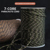 5M Glow In The Dark Luminous Paracord 550 100FT Parachute Cord Lanyard Rope 9 Strands Cores Outdoor Survival Ropes-WAYBIKER