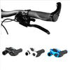 1 Pair Bicycle Handlebar Grip Ergonomic Anti Skid Lock on Handle Cover Aluminum Alloy Rubber Grips MTB Bike Accessories