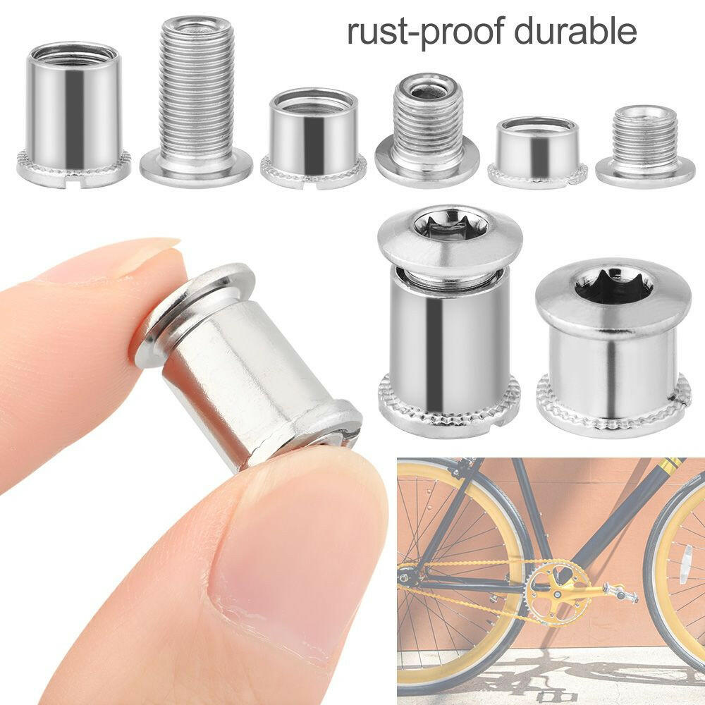 5 Pair Bike Chainring Bolts MTB Plate Screws Monoplate Or Double Or Three Plate Crank Parts Cycling Crankset Accessories-WAYBIKER