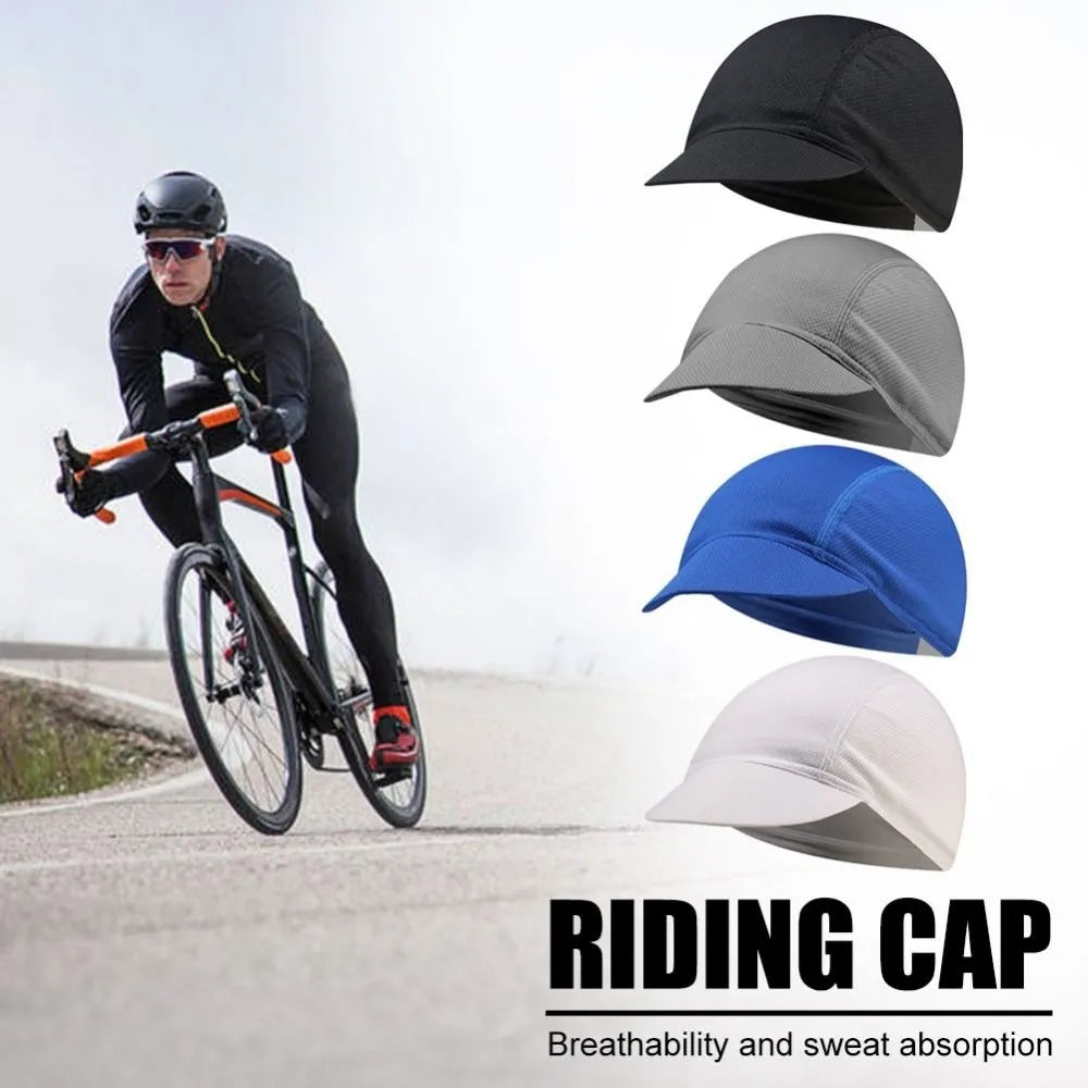Quick Dry Cycling Hat Bicycle Cap Breathable Helmet Liner Mesh Fabric Riding Hat Outdoor Sports Accessories-WAYBIKER