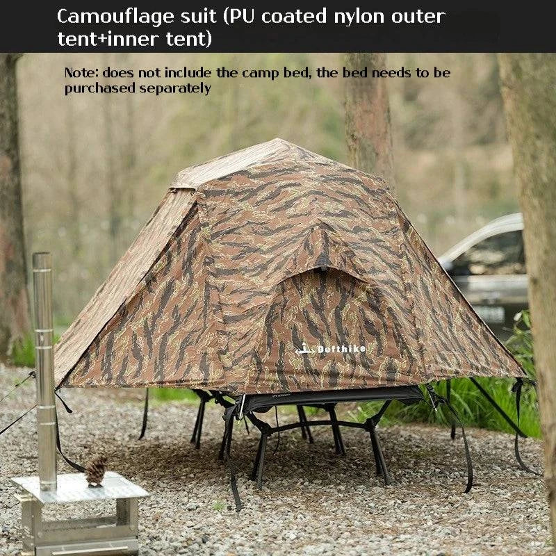 Difeike customer exposed camping beds, tents, single person hiking tents, lightweight overnight shelter for rain protection-WAYBIKER
