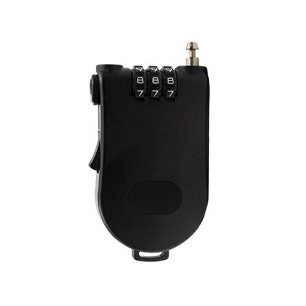 Bike Bag 3-Digits Steel Cable Safety Telescopic Rope Luggage Combination Lock Travel Accessories Motorcycle Helmet Lock Password-WAYBIKER