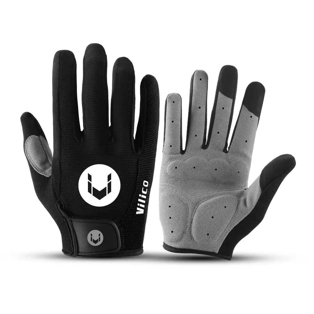 MTB Bike Sports Cycling Gloves Full Finger Men Women Running Fitness Gym Spring Summer Riding Motorcycle Gloves-WAYBIKER