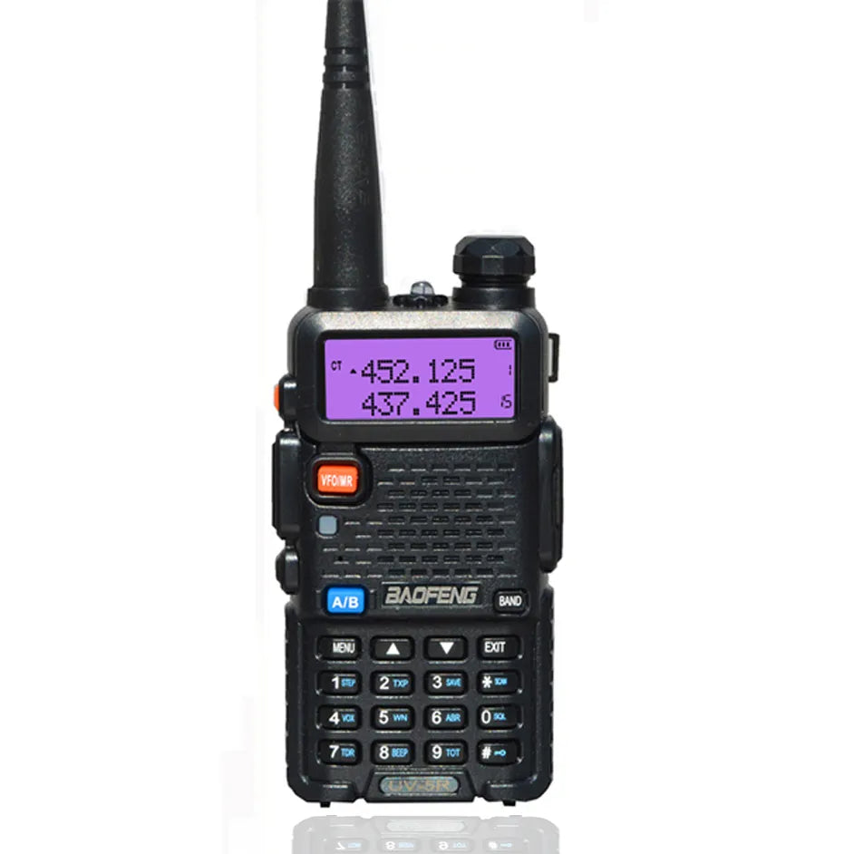 Original Baofeng UV-5R FM Walkie Talkie 5W Portable Ham Amateur CB Radio Dual Band VHF/UHF Transceiver Two Way Radios Hunting-WAYBIKER