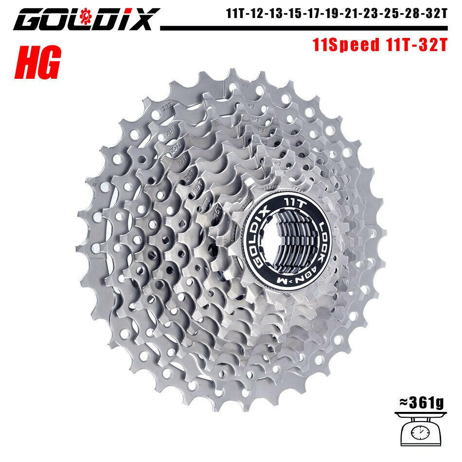 GOLDIX MTB/Road bike Cassette 11-25/28/32/34/36T bicycle freewheel 8/9/10/11/12 speed sprocket flywheel for Shimano SRAM-WAYBIKER