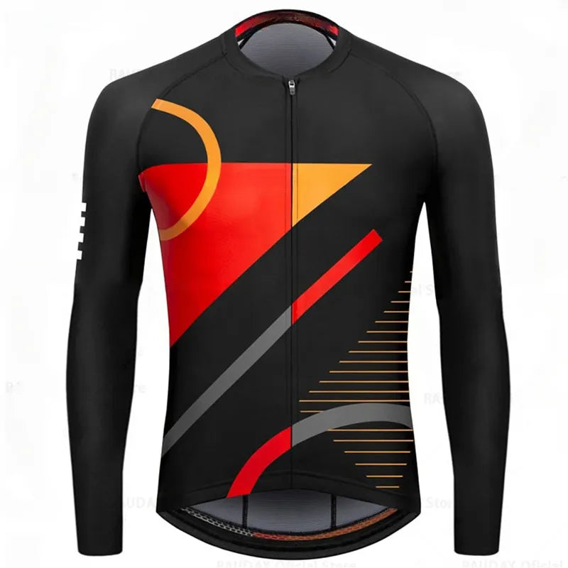 Men Summer Breathable Long Sleeve Cycling Jerseys MTB Bicycle Cycling Clothing Spring Autumn Maillot Ciclismo Mountain-WAYBIKER