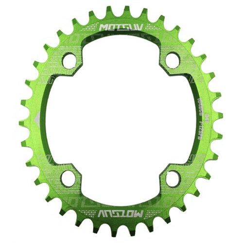 MOTSUV Round Narrow Wide Chainring MTB Bicycle 104BCD Tooth Plate Parts, Elliptic plate 34T, Elliptic plate 36T, Elliptic plate 38T