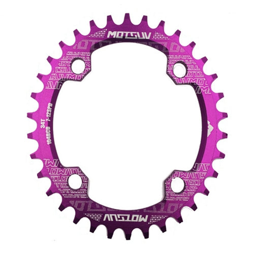 MOTSUV Round Narrow Wide Chainring MTB Bicycle 104BCD Tooth Plate Parts, Elliptic plate 34T, Elliptic plate 36T, Elliptic plate 38T