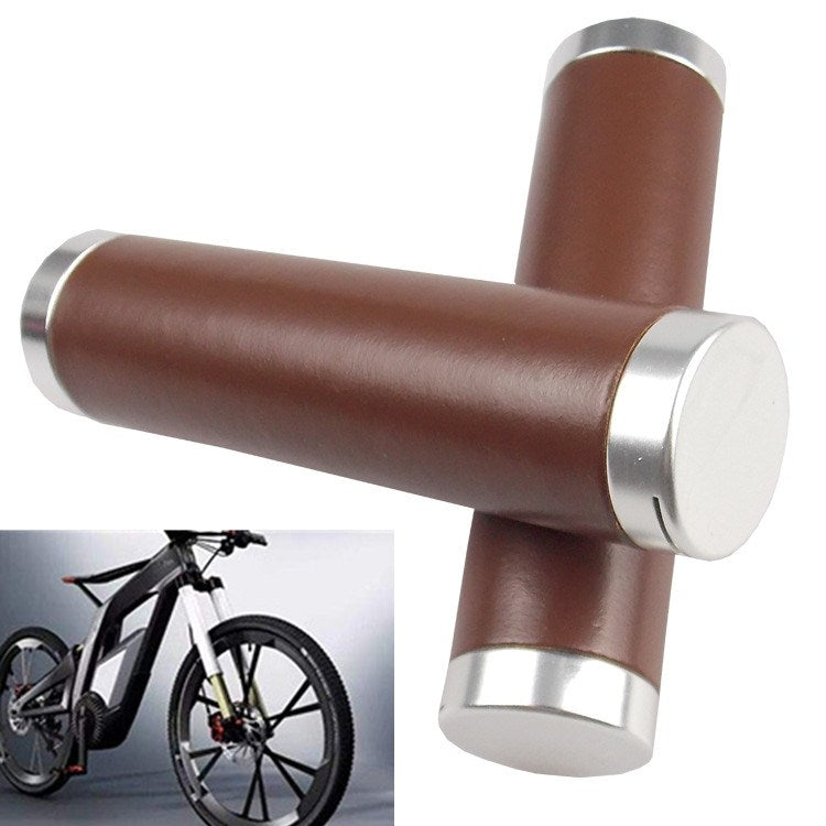 Retro Bicycle Leather Grip Cover Mountain Bike Comfortable Cowhide Grip Cover, HG005 Ordinary, HG005B Exquisite, HG006 Comfortable