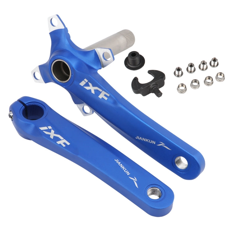 JIANKUN IXF Mountain Bike Hollow Crank Modified Single-plate Left and Right Cranks Crankshaft Bottom Axle, Left and Right Crank, Left and Right Crank+Bottom Bracket