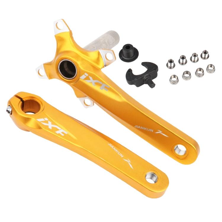 JIANKUN IXF Mountain Bike Hollow Crank Modified Single-plate Left and Right Cranks Crankshaft Bottom Axle, Left and Right Crank, Left and Right Crank+Bottom Bracket