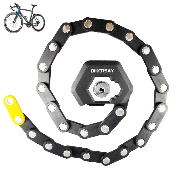 BIKERSAY BK001 Bicycle Folding Lock Anti-theft Anti-cutting Mountain Bike Burger Lock, BIKERSAY BK001