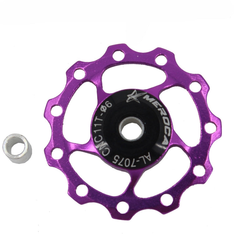 MEROCA Metal Bearings Mountain Bike Road Bike Rear Derailleur Guide Wheel 11T/13T Guide Wheel, 11T Black, 13T Black, 11T Red, 13T Red, 11T Blue, 13T Blue, 11T Purple, 13T Purple, 11T Silver, 13T Silver, 11T Electroplating Colorful����������������������...