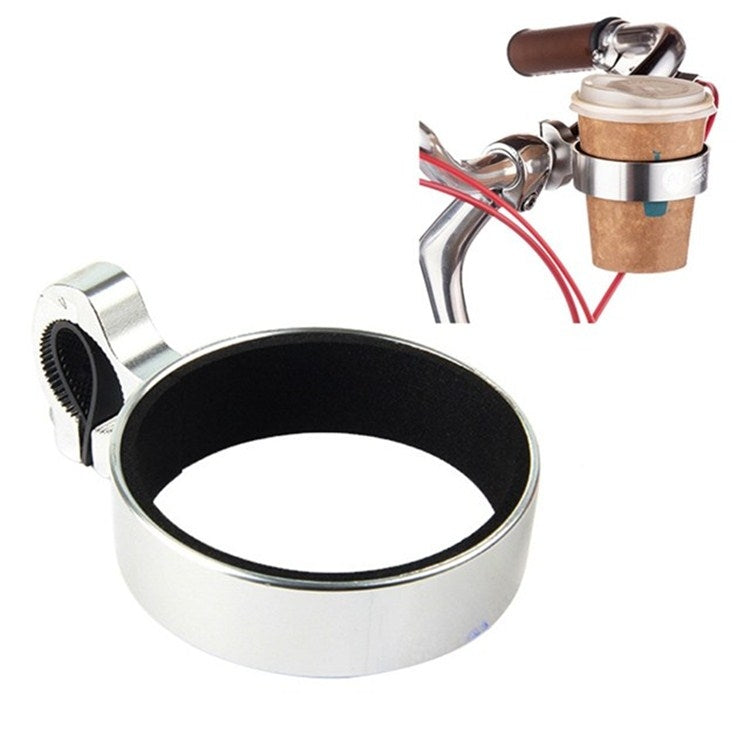 Cycling Bicycle Coffee Cup Holder Milk Tea Cup Holder Aluminum Alloy Bottle Holder, Yellow, Red, Blue, Black, Silver