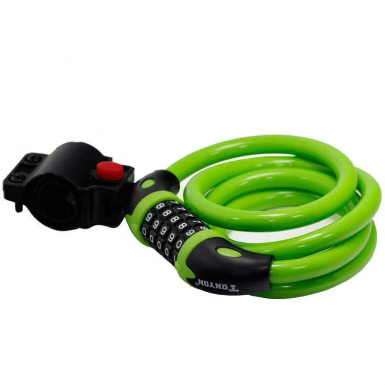 TONYON TY566 Bicycle Lock Five-digit Code Lock Mountain Bike Bar Wire Lock Single Rim Lock, TONYON TY566 Blue , TONYON TY566 Green , TONYON TY566Orange , TONYON TY566 Black