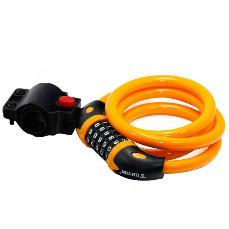 TONYON TY566 Bicycle Lock Five-digit Code Lock Mountain Bike Bar Wire Lock Single Rim Lock, TONYON TY566 Blue , TONYON TY566 Green , TONYON TY566Orange , TONYON TY566 Black
