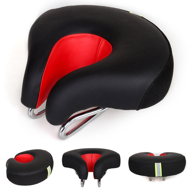 Noseless Bicycle Saddle Mountain Bike Thickened Soft Cushion, Yellow, Red, Green, Blue, Black