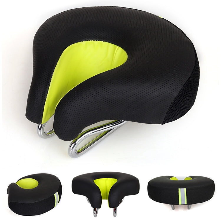 Noseless Bicycle Saddle Mountain Bike Thickened Soft Cushion, Yellow, Red, Green, Blue, Black
