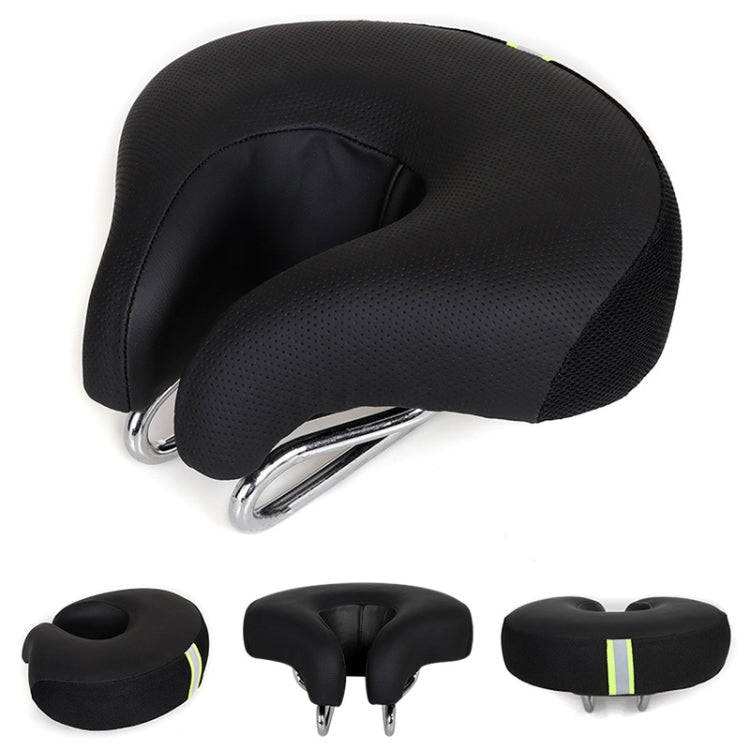 Noseless Bicycle Saddle Mountain Bike Thickened Soft Cushion, Yellow, Red, Green, Blue, Black