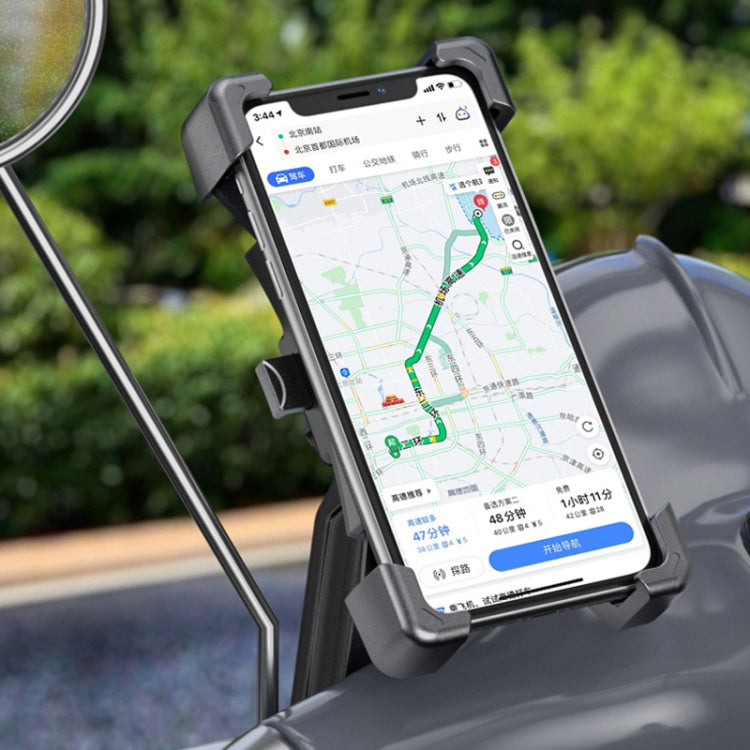 Electric Car Rearview Mirror Mobile Phone Bracket Bicycle Mobile Phone Bracket Motorcycle Handle Mobile Phone Bracket Riding Bracket, Bicycle Handle, Motorcycle Rearview Mirror - WAYBIKER