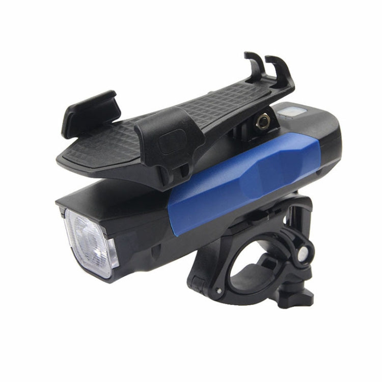 500LM Bicycle Light Mobile Phone Holder Multi-Function Riding Front Light With Horn, 4000 mAh Black , 4000 mAh Black Red , 4000 mAh Black Blue , 4000 mAh Black Orange , 2400 mAh Black Red , 2400 mAh Black Blue , 2400 mAh Black Orange �����������...