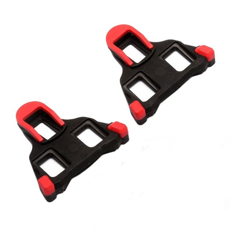 1 Pair Bicycle Splint Set 6 Degrees Road Lock Plate Special For Road Bike Shoes, DH0501 Red, DH0501 Pad