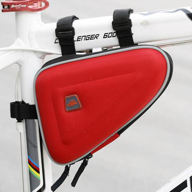 CBR  EVA Hard Shell Bag Mountain Bike Bicycle Triangle Bag Saddle Bag, Red, Black, Gray - WAYBIKER