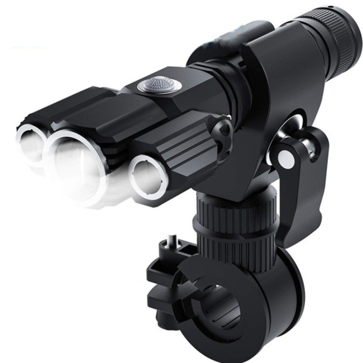 BG-1901 Bicycle USB Charging Speaker Front Lamp Multi-Function Cycling Equipment, 3 Lamp Riding Flashlight