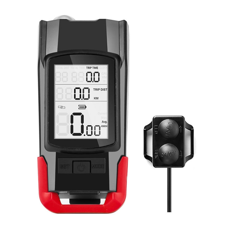 3 In 1 Wireless Bicycle Code Meter Lamp Strong Light Front Light, Red, Green, Blue, Black, Upgrade Floating (Red), Upgrade Floating (Green), Upgrade Floating (Blue), Upgrade Floating (Black), Red Upgrade Floating + Tail Light                           ... - WAYBIKER