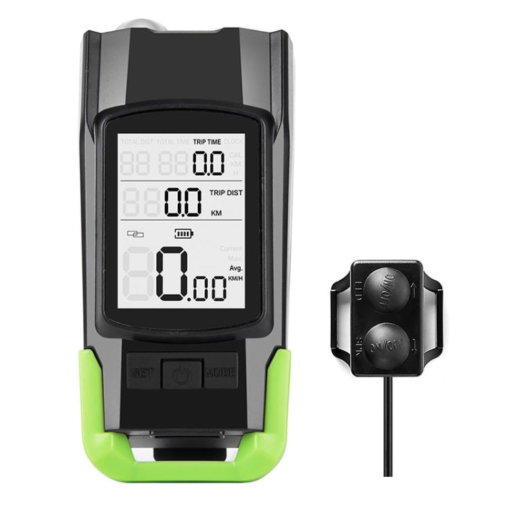 3 In 1 Wireless Bicycle Code Meter Lamp Strong Light Front Light, Red, Green, Blue, Black, Upgrade Floating (Red), Upgrade Floating (Green), Upgrade Floating (Blue), Upgrade Floating (Black), Red Upgrade Floating + Tail Light                           ... - WAYBIKER