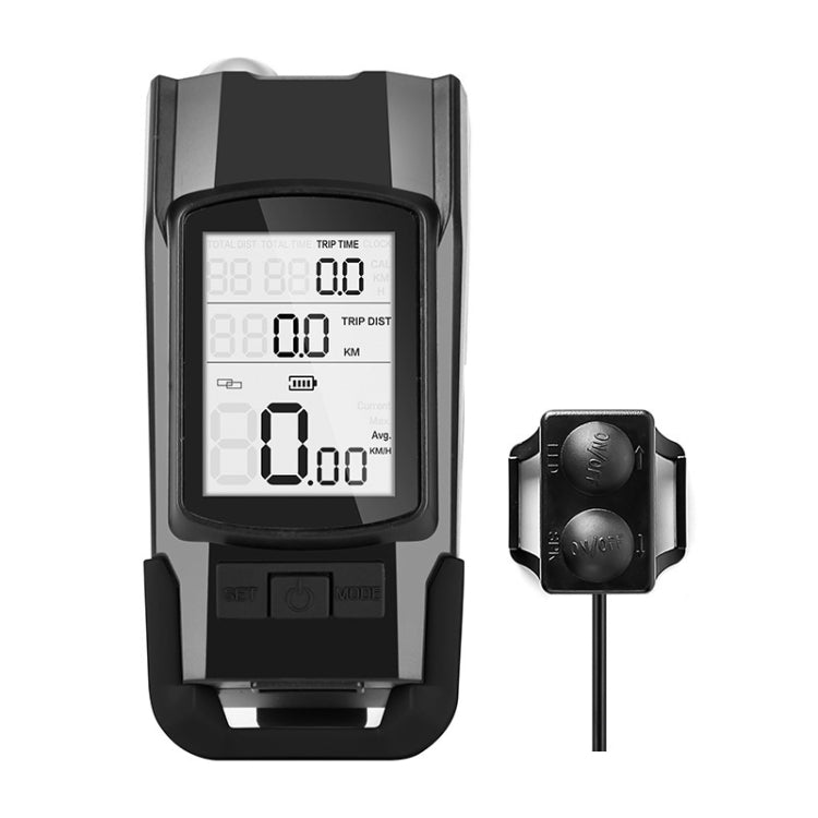 3 In 1 Wireless Bicycle Code Meter Lamp Strong Light Front Light, Red, Green, Blue, Black, Upgrade Floating (Red), Upgrade Floating (Green), Upgrade Floating (Blue), Upgrade Floating (Black), Red Upgrade Floating + Tail Light                           ... - WAYBIKER