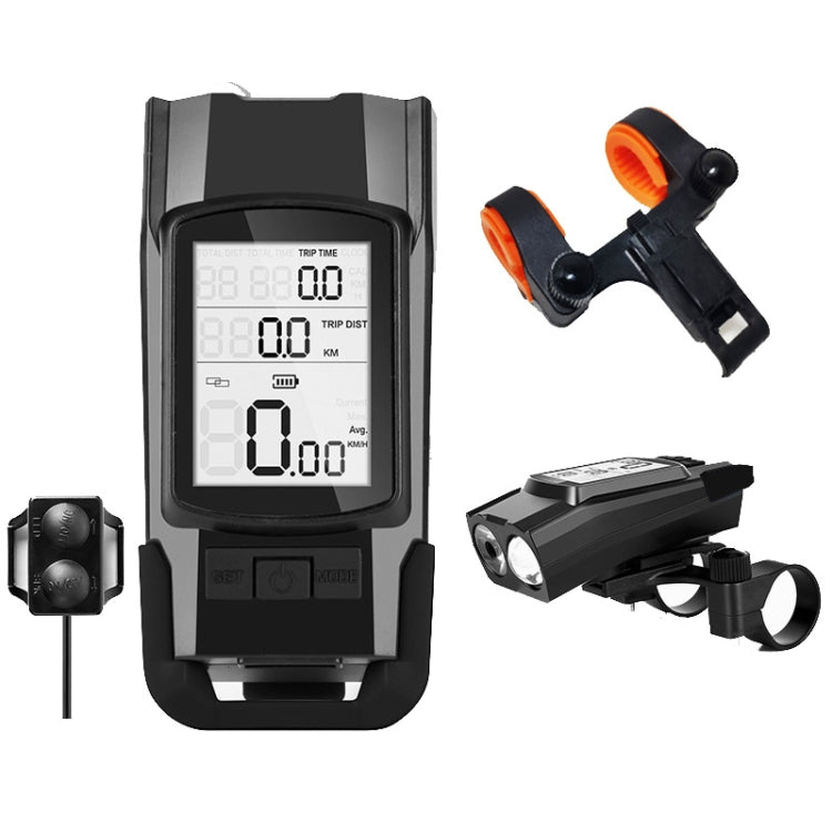 3 In 1 Wireless Bicycle Code Meter Lamp Strong Light Front Light, Red, Green, Blue, Black, Upgrade Floating (Red), Upgrade Floating (Green), Upgrade Floating (Blue), Upgrade Floating (Black), Red Upgrade Floating + Tail Light                           ... - WAYBIKER