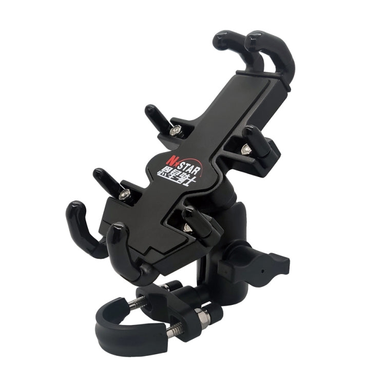 N-STAR NJN001 Motorcycle Bicycle Compatible Mobile Phone Bracket Aluminum Accessories Riding Equipment, Aluminum (With T Head), Aluminum (With Crooked Ball Head), Aluminum (With Pump Cover), Aluminum (With Expansion Head ), Aluminum (With M10 Ball)    ... - WAYBIKER