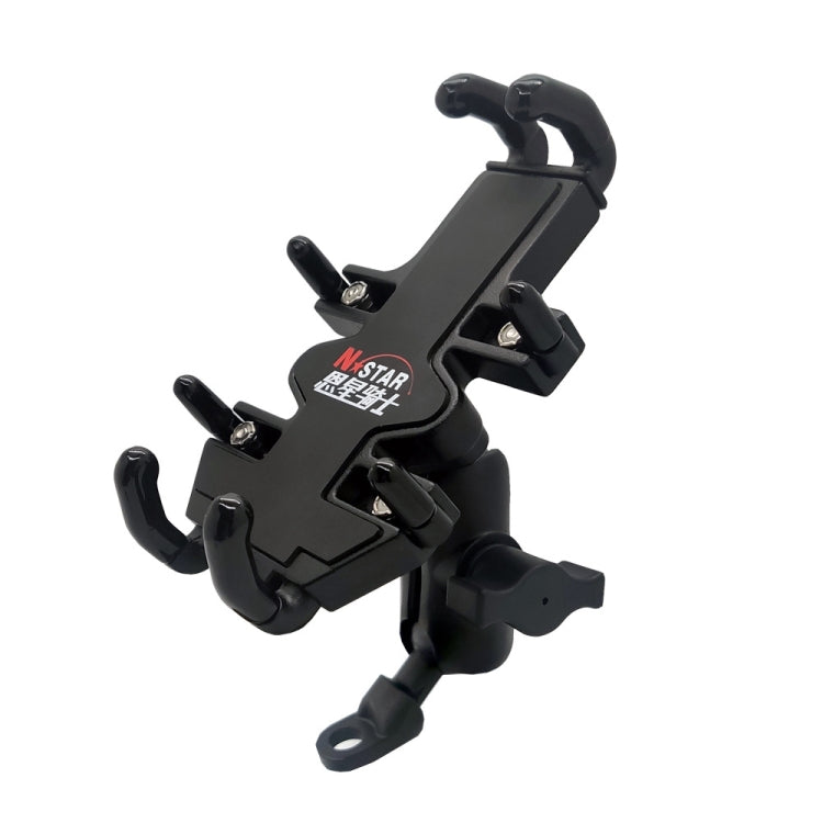 N-STAR NJN001 Motorcycle Bicycle Compatible Mobile Phone Bracket Aluminum Accessories Riding Equipment, Aluminum (With T Head), Aluminum (With Crooked Ball Head), Aluminum (With Pump Cover), Aluminum (With Expansion Head ), Aluminum (With M10 Ball)    ... - WAYBIKER
