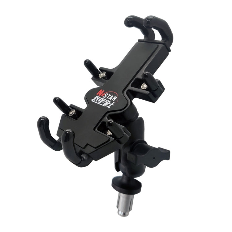N-STAR NJN001 Motorcycle Bicycle Compatible Mobile Phone Bracket Aluminum Accessories Riding Equipment, Aluminum (With T Head), Aluminum (With Crooked Ball Head), Aluminum (With Pump Cover), Aluminum (With Expansion Head ), Aluminum (With M10 Ball)    ... - WAYBIKER