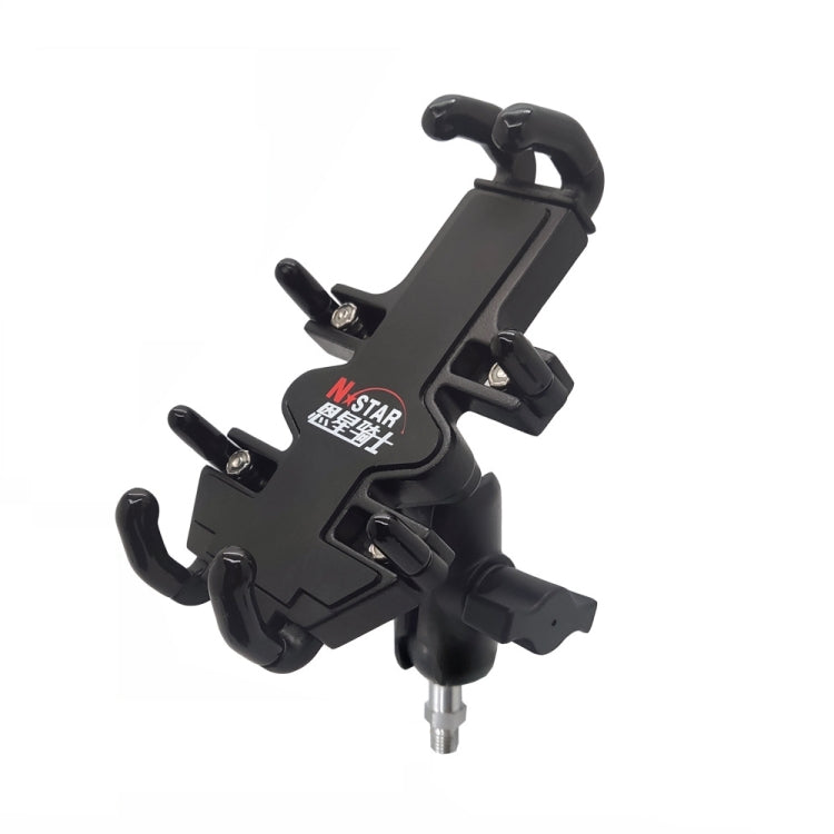N-STAR NJN001 Motorcycle Bicycle Compatible Mobile Phone Bracket Aluminum Accessories Riding Equipment, Aluminum (With T Head), Aluminum (With Crooked Ball Head), Aluminum (With Pump Cover), Aluminum (With Expansion Head ), Aluminum (With M10 Ball)    ... - WAYBIKER